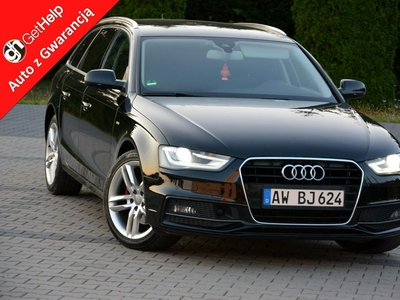 Audi A4 IV (B8) S-line Radar ACC Skóry BI-Xenon Ledy Navi 2xPDC Keylessgo el.klapa