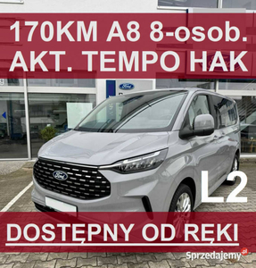 Ford Tourneo Custom L2 Nowy Titanium 170KM Aktywny Tempomat Felgi 19' Od r…