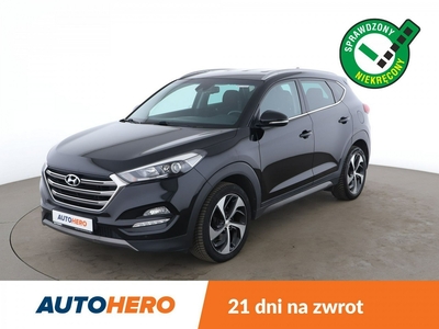 Hyundai Tucson III automat 4x4 navi kamera hak grzane fotele Bluetooth LED