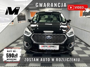 Ford Kuga III VIDEO 2.0 Benzyna 242KM, Vignale, jasna skóra, kamera GWARANCJA