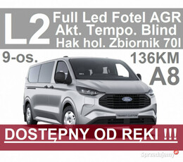 Ford Transit Custom Nowy Kombi L2 A8 136KM Full Led Blind Hak Dostępny od …