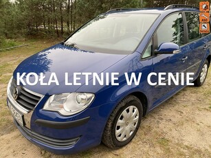 Volkswagen Touran I 1,9 TDI, 5 miejsc, po liftingu, drugie koła, hak, tempomat, isofix