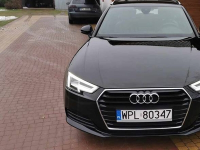 Audi A4 B9 Czarna skóra i podsufitka