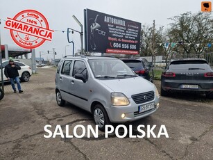 Suzuki Wagon R II 1.3 Benzyna 76 KM, Salon Polska, Dwa Klucze, Lakier Metalik, Hak