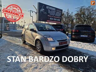 Citroen C2 1.1 BENZYNA 60 KM, Klimatyzacja, Alufelgi, Isofix, Dwa Klucze, Metal