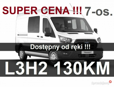 Ford Transit L3H2 130KM Brygada 7-osob. Niska Cena Dostępny od ręki ! 2041…