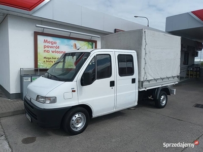 Fiat ducato, doka, 7 miejsc, skrzynia, plandeka, 2,5d