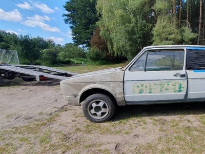 Golf mk1 oryginalny były policyjny radiowóz polizei