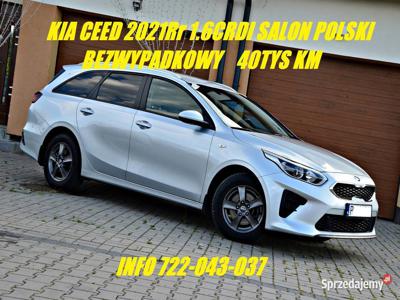 Kia CEED 1.6CDRI 136KM 2021r Salon Polsk Bezwypadek HYBRYDA