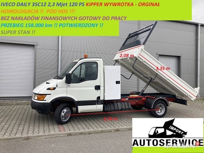 IVECO DAILY 35C12 KIPPER WYWROTKA POD HDS ORGINAL HOMOLOGACJ