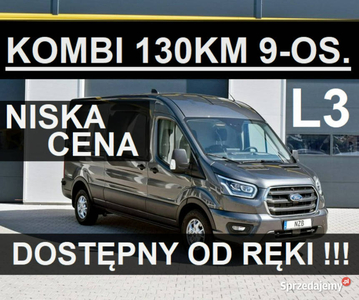 Ford Transit L3H2 9osob. Czujniki Tempomat Ciemne szyby Sup…