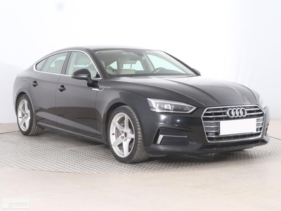 Audi A5 III , Serwis ASO, 187 KM, Automat, VAT 23%, Skóra, Navi,