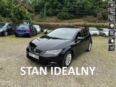 SEAT Leon III STYLE-1.4TSi-122k-Serwisowany-Bezwypadkowy-2-Właściciel-LED-Klimatro