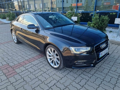 Audi A5 I (8T) A5 Coupe 2,0TDI 177KM, 1właśc. skórzany środek, 19cali alufelgi/ lif