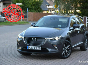 Mazda CX-3 104tys.km Skóry Exlusive Navi Kamera Radar ACC Xenon Ledy Bose