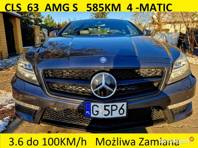 Mercedes CLS 63 AMG 63 Amg s 585KM 3.6 do 100KM/h 4 Matic M…