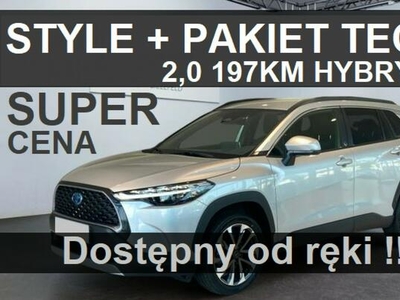 Toyota Corolla Cross Cross Hybryda 197KM Style Pakiet Tech Martwe Pole Od ręki 1948 zł