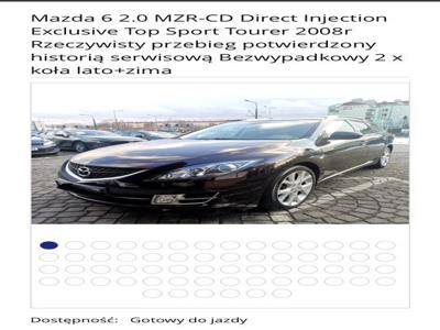 Używane Mazda 6 - 24 000 PLN, 225 000 km, 2008
