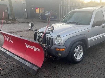 Jeep Cherokee pług śnieżny, odśnieżarka.