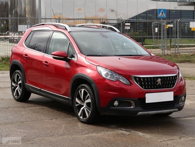 Peugeot 2008 , Salon Polska, Skóra, Navi, Klimatronic, Tempomat,