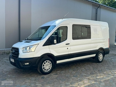 Ford Transit VIII Brygadówka 7-osobowy L3H2 HAK PDC Klima Salon PL F.Vat23%