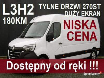 Renault Master L3H2 180KM Drzwi 270 Duży Ekran Niska Cena D…