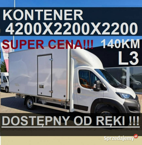 Fiat Ducato Kontener 140KM 4200x 2200x 2200 Super Cena Dostępny od ręki ! …