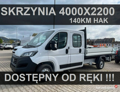 Fiat Ducato L3 140KM 7-osob. 4000x2200 Skrzynia SuperCena Dostępny od ręki…