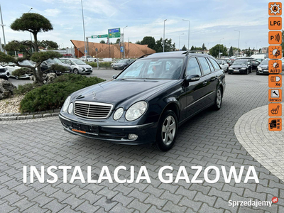 Mercedes E 240 LPG, skóra, szyberdach, xenon, multifunkcja, tempomat, podg…