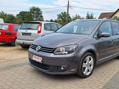 Volkswagen Touran Wersja 7 osobowa CUP Serwisowany Bezwypadkowy Bardzo Zad…