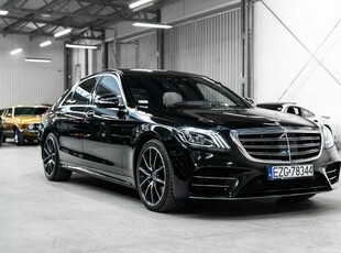 Mercedes S 450 4Matic Long 367 KM. Bezwypadkowy. Masaż. Dociągi. Panorama. Noktowizor