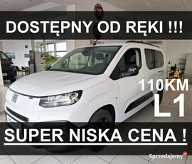 Fiat Doblo Nowe Doblo Combi L1 110KM Super Niska Cena Duży Ekran Od ręki 9…