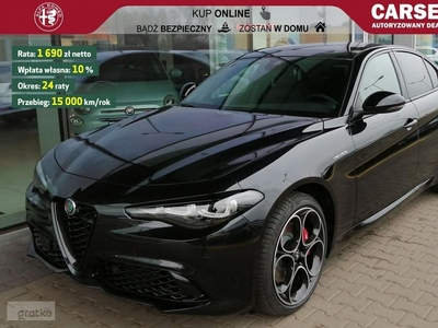 Alfa Romeo Giulia Veloce 2.0 GME 280 KM | Czarny Vulcano| Premium & Asystent kierowcy