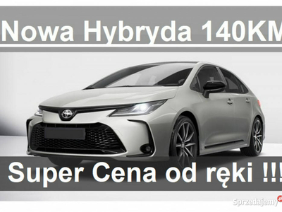 Toyota Corolla Nowa Hybryda 140KM 1,8 Comfort Kamera Dostęp…