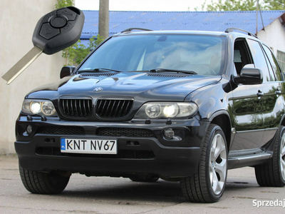 BMW X5 2004r. 3.0 Diesel 217KM SKÓRY bananowe 20 FELGI NAVI Pełen FULL ZAM…