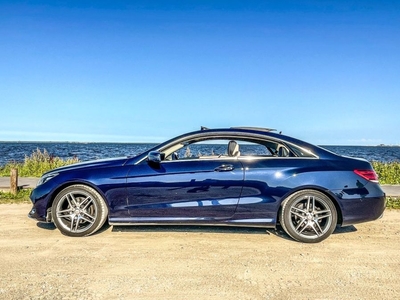 Mercedes-Benz Klasa E E350 coupe 4-Matic pakiet AMG granat