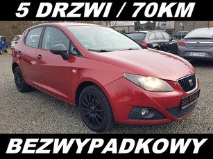 SEAT Ibiza V 1.2 12V 70KM 5 DRZWI SERWIS Klima Tempomat ALU Bezwypadkowy