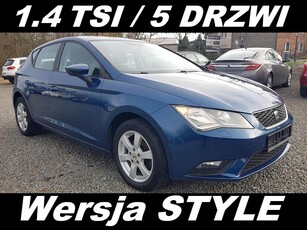 SEAT Leon III 1.4 TSI 5 Drzwi ZobaczFILM NAVI KLIMA Serwisowany Bardzo Dobry Stan