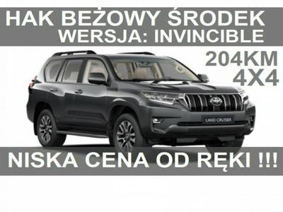 Toyota Land Cruiser 204KM Automat 4x4 Invincible Hak Tapicerka beżowa od ręki 4994zł