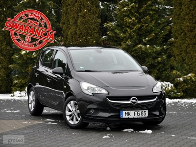 Opel Corsa E 1.4i(90KM)*117tyś.km*Led*I Właściciel*Czarna*Alu15