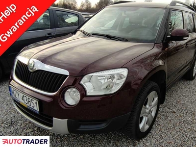 Skoda Yeti 1.8 benzyna 163 KM 2011r. (Stare Budy)