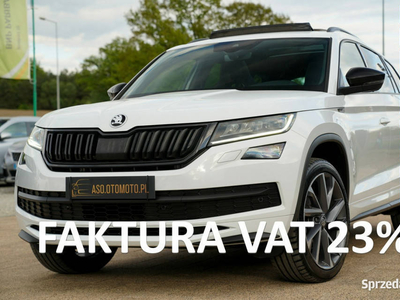 Škoda Kodiaq SPORTLINE acc kamera FUL LED skóra PANORAMA zawieszenie ADC m…