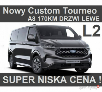 Ford Tourneo Custom Nowy Titanium A8 170KM 8-osob. Pakiet mobilne biuro Ni…