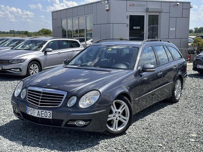 Mercedes-Benz Klasa E W211 2.2 CDI 170KM 2008r. Climatronic, Xenon, pół-skóry, navi