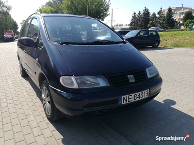 Tani EKONOMICZNY 7 osobowy SEAT ALHAMBRA 2.0 benz-8 zaworowy..Gaz sekw.