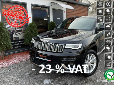 Jeep Grand Cherokee Salon Polska, SUMMIT, LED, Podgrzewane …