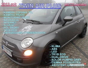 Fiat 500 Kamera tyl i przód_Poł Skóry_Kima internet Led_Navi_Ciemna_Pods