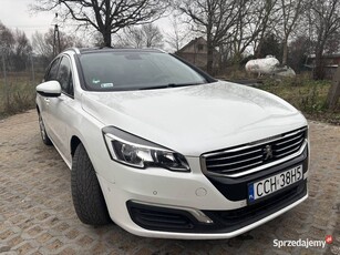 Peugeot 508 lift 2014 kombi 2.0 hdi biały biała perła sw