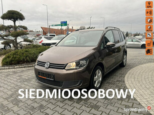 Volkswagen Touran 7-osobowy,podgrz. fot, navi, PDC, DRL, tempomat, multifu…