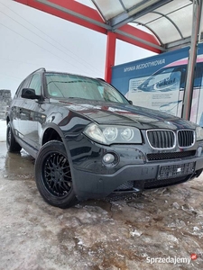 BMW X3 E83!2.0d!150 koni! 4x4! hak! 2kp.kół! czarne skóry!t